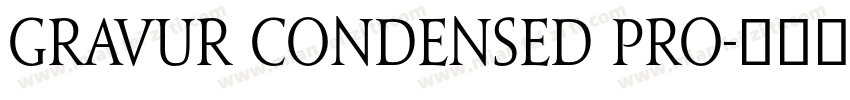Gravur Condensed Pro字体转换